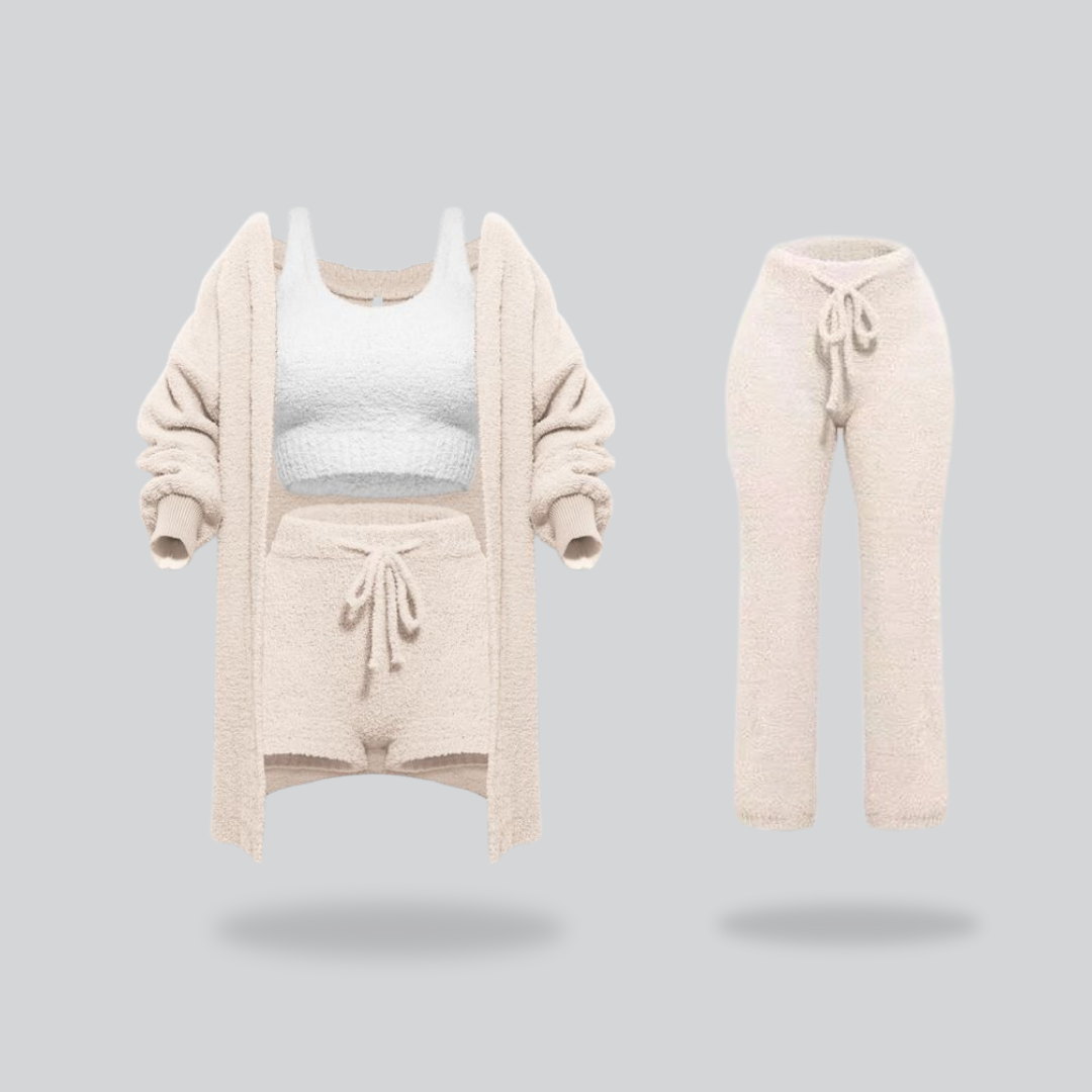 Cozy Lightweight knit Set Sand