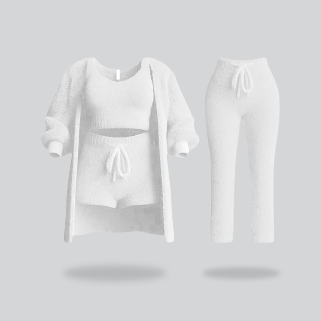 Cozy and soft knit loungewear White