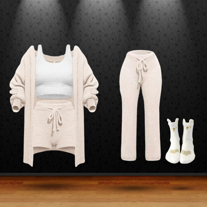 Cozy knit set Beige