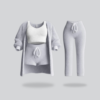 Cuddly Knit loungewear Gray