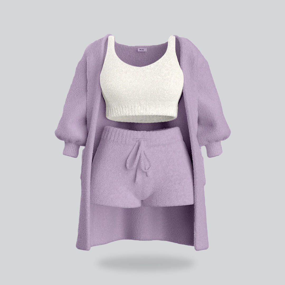 Soft Cozy knit Set Purple