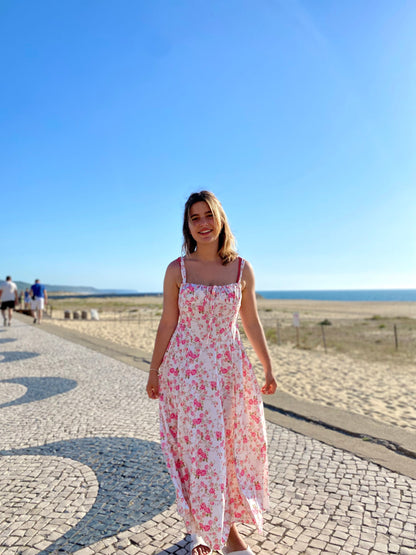 Fashionable Red Midi Dress